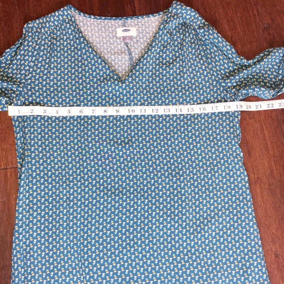 Old Navy Teal Print Dress - Picture 5 of 6
